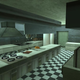 The kitchen found inside the bistro